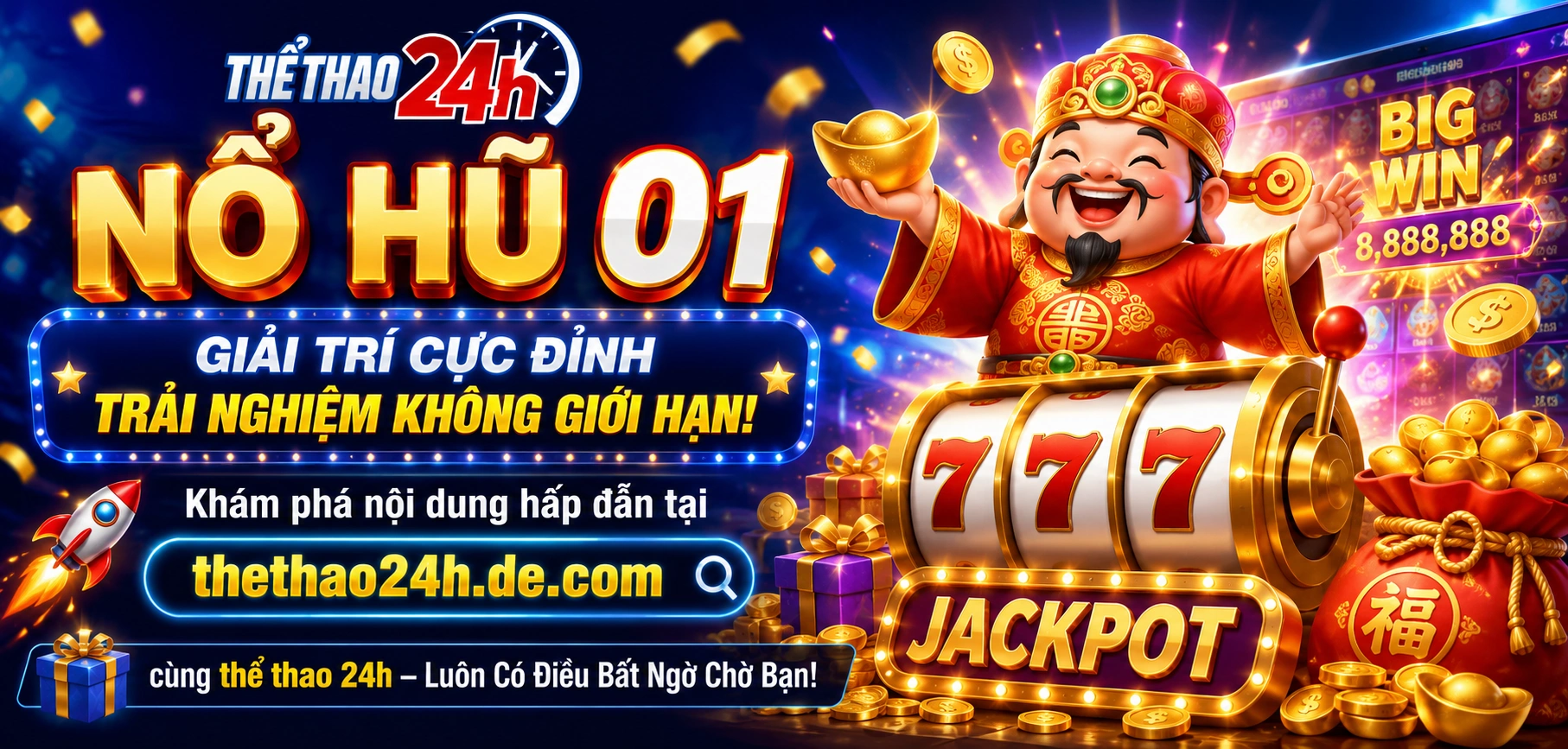 Khu slot đổi thưởng tại thethao24h.de.com
